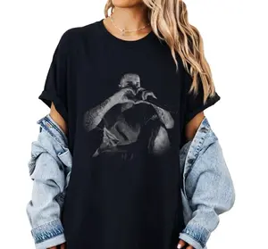 J.B Bieberchella Heart Vintage Middle Finger T-Shirt, Vintage Style Fan Tee, Unisex Cotton T-Shirat, Menswear, Womenswear