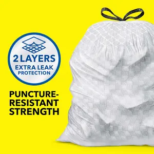 Glad ForceFlex Tall Kitchen Trash Bags, 13 Gallon, Fresh Clean, 140 Count (Package May Vary)