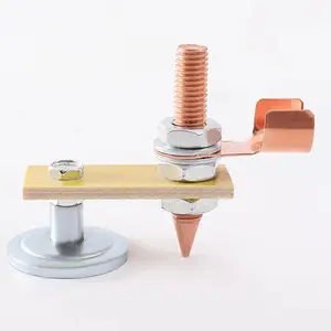 Magnetic Welding Support Ground Clamp Tool, Welding Magnet Head, Copper Tail Welding Accessories Stability Clamps