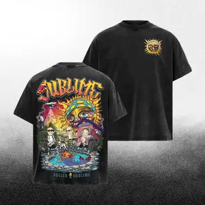 Retro SUBLIME T-Shirt, SUBLIME band 90s shirt, Rock Band Music Shirt, Vintage Graphic Tee Top Men's and Women's Clothing