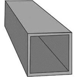 K & S Engineering 8155 Brass Tube Square .25 Od.