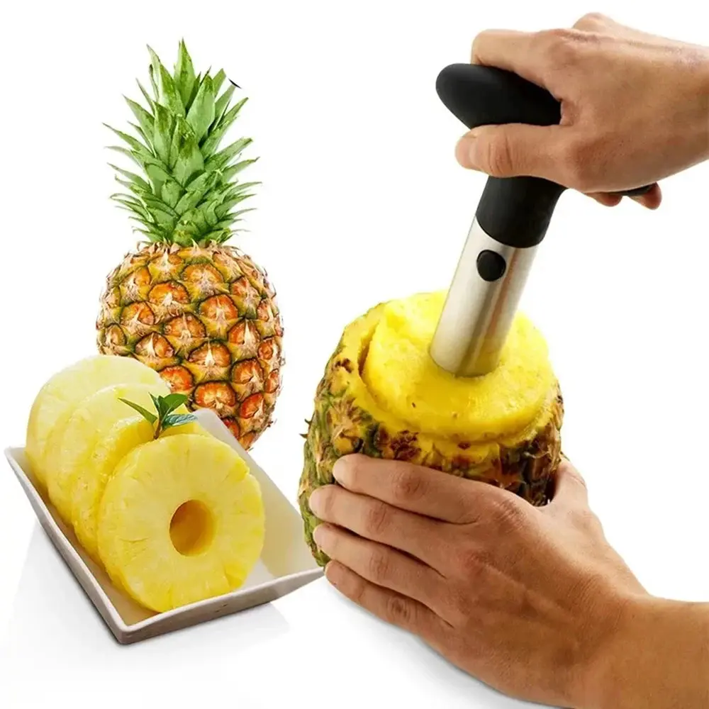 Turbo Pineapple Cutter – Quick 30‑Second Prep, Sharp Stainless Steel, Ideal for Home Kitchens
