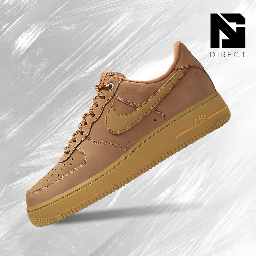 Nike Air Force 1 Low Flax Wheat – Men's Lifestyle Sneakers – Shoes For Man-Vintage-Spring & Summer-Inspired Running Shoes, Shock-Absorbing Comfort, Gym To Streetwear Casual Wear-back to school–CJ9179 200, Casual Simplistic Sneakers, Classic Sneakers