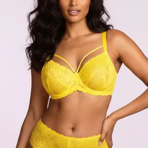 HSIA Pretty In Petals Unlined Strappy Floral Lace Plus Size Underwire Bra comfy bras