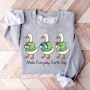 Earth Day Sweatshirt, Make Everyday Earth Day Crewneck, Eco Friendly Shirt, Environmentalist Gift, Gift For Her/him