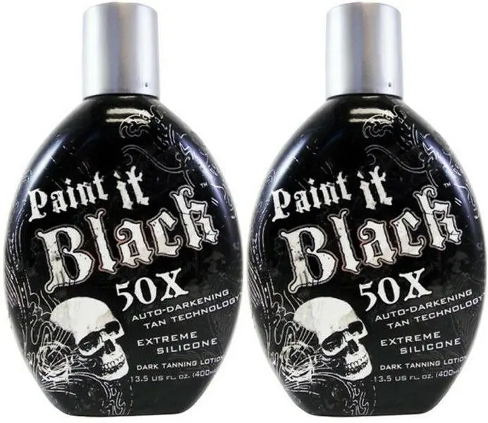 LOT of 2 Millennium PAINT IT BLACK 50X Bronzer Indoor Dark Lotion Tanning Bed by Millennium Tanning Products