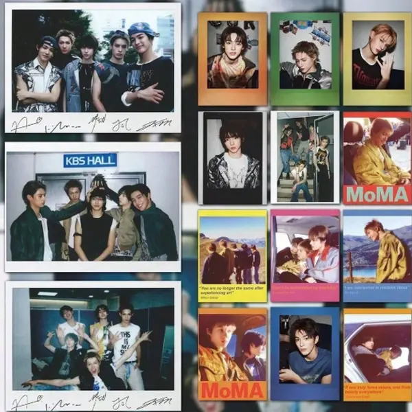 64pcs COLOR OUTSIDE THE LINES Cortis Group Collection Sticker & Double-Sided Star Hologram Photo Cards, Photocard, Perfect for Room Decor, Photo Wall, Notebook, Ideal Holiday Gift