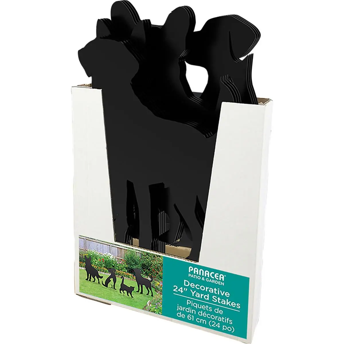 Panacea Products 90-90559 24 in. Dog & Cat Assorted Yard Stakes - 5 Piece