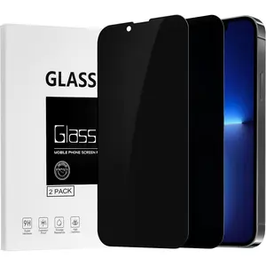 Screen Protector Compatible with  16e /  14 /  13 /  13 Pro Tempered Glass Film (Edge to Edge Full Coverage) (Anti Spy) (Case Friendly) (2 PACK) (6.1 inch)