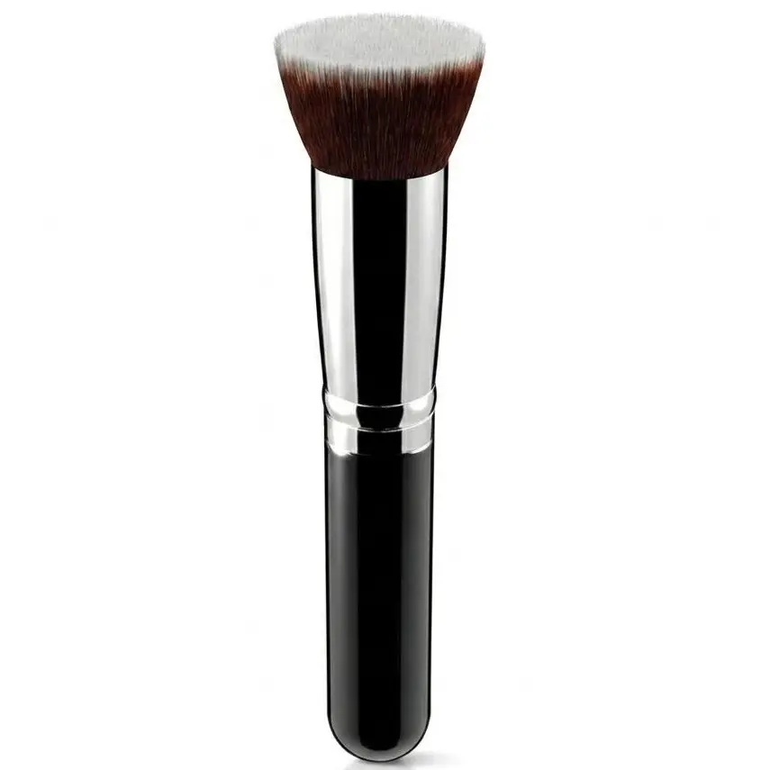 Flat Top Kabuki Foundation Brush - Premium Makeup Brush for Liquid, Cream, and Powder - Buffing, Blending, and Face - 1.2" Top Diameter
