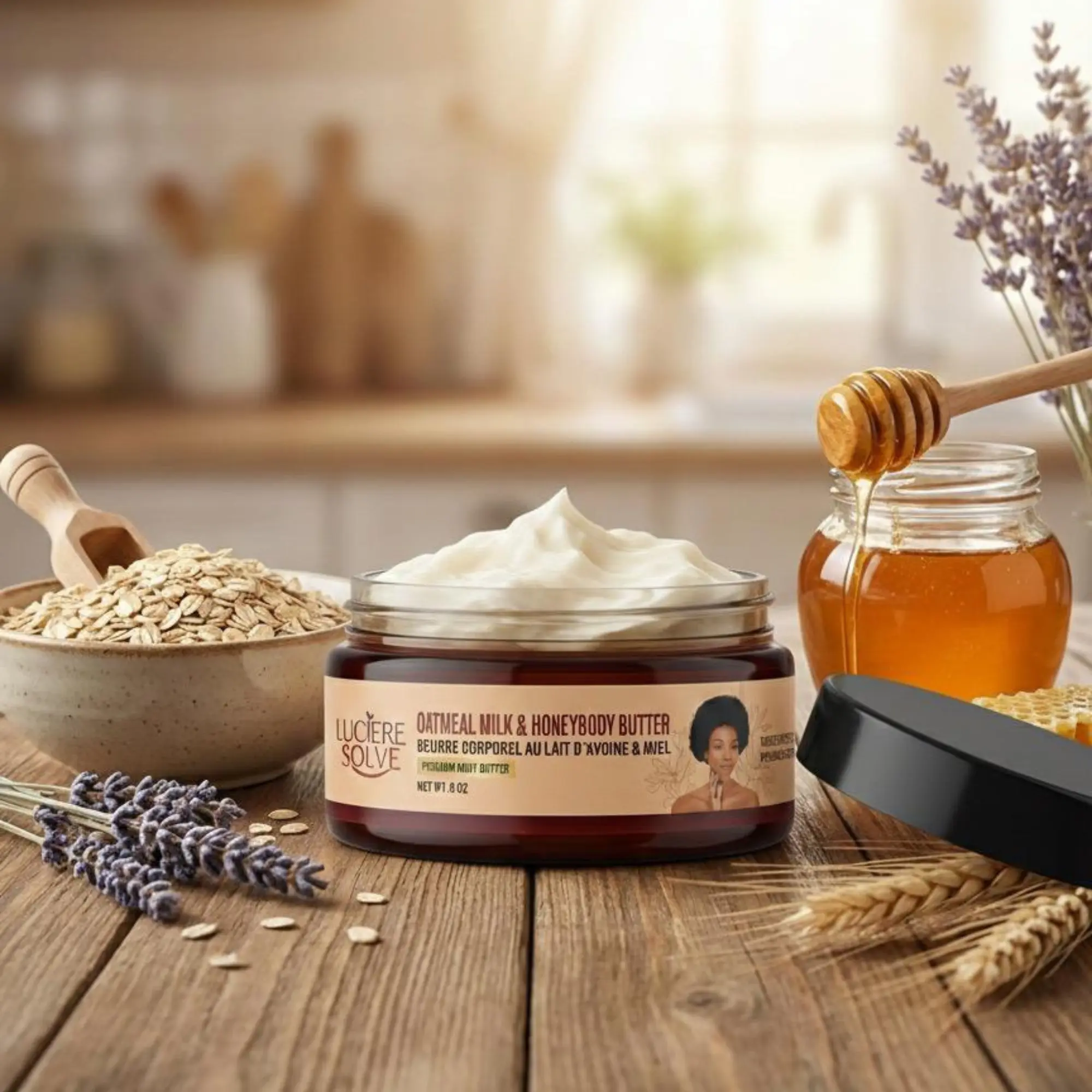 Luciere Solve Oatmeal Milk & Honey Body Butter 8oz