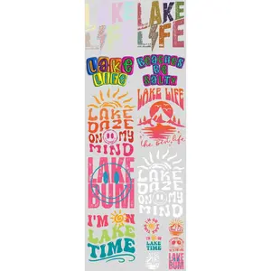 Lake Daze DTF Transfers Gang Sheet 22” wide x 60” long DIY Direct to Film T Shirt Transfers