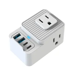 7-in-1 Multi-Plug Outlet Extender with 3 AC Outlets, 2 USB-A & 2 USB-C Ports, Compact Charging Station for Home/Travel outdoorfun