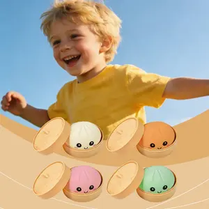 Stress Relief Simulation Food Toy, Cute Soft Non-Sticky Squeeze & Bounce Design, Portable Fun Stress Ball, Ideal for Boy Anxiety Reduction