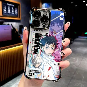 Anime O-Okkotsu Y-Yuta Phone Case Compatible with iPhone 17/16/15/14/13/12/11/Pro/ProMax/Plus/17Air/Xsmax, for Samsung S25/S24/S23/S22/Plus/Ultra/Fe/S25 Edge, Anti Fall Transparent Soft Back Cover, Shockproof Cover, Uv Printed, Snug Fit, christmas gift