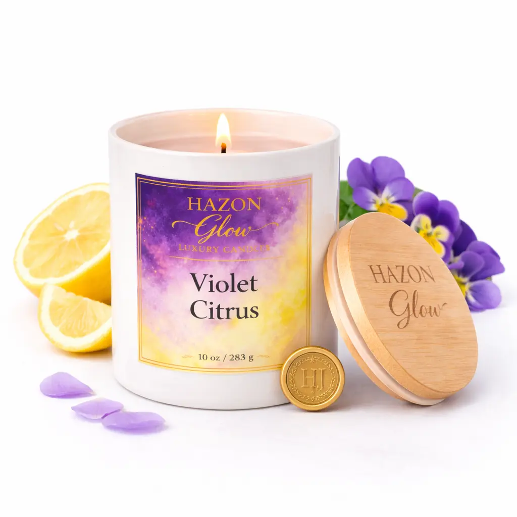 Hand-Poured Luxury Candle | Pure Bombshell Fragrance | 10oz