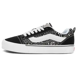 Bedwin x Vans Knu Skool Low-Top Skate Shoes for Men and Women in Classic Black and White Trending Shoes, House White Official Shoes to Get / Maison Mihara