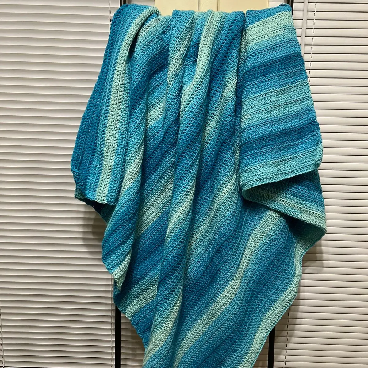 Ocean Waves Double Crochet Afghan