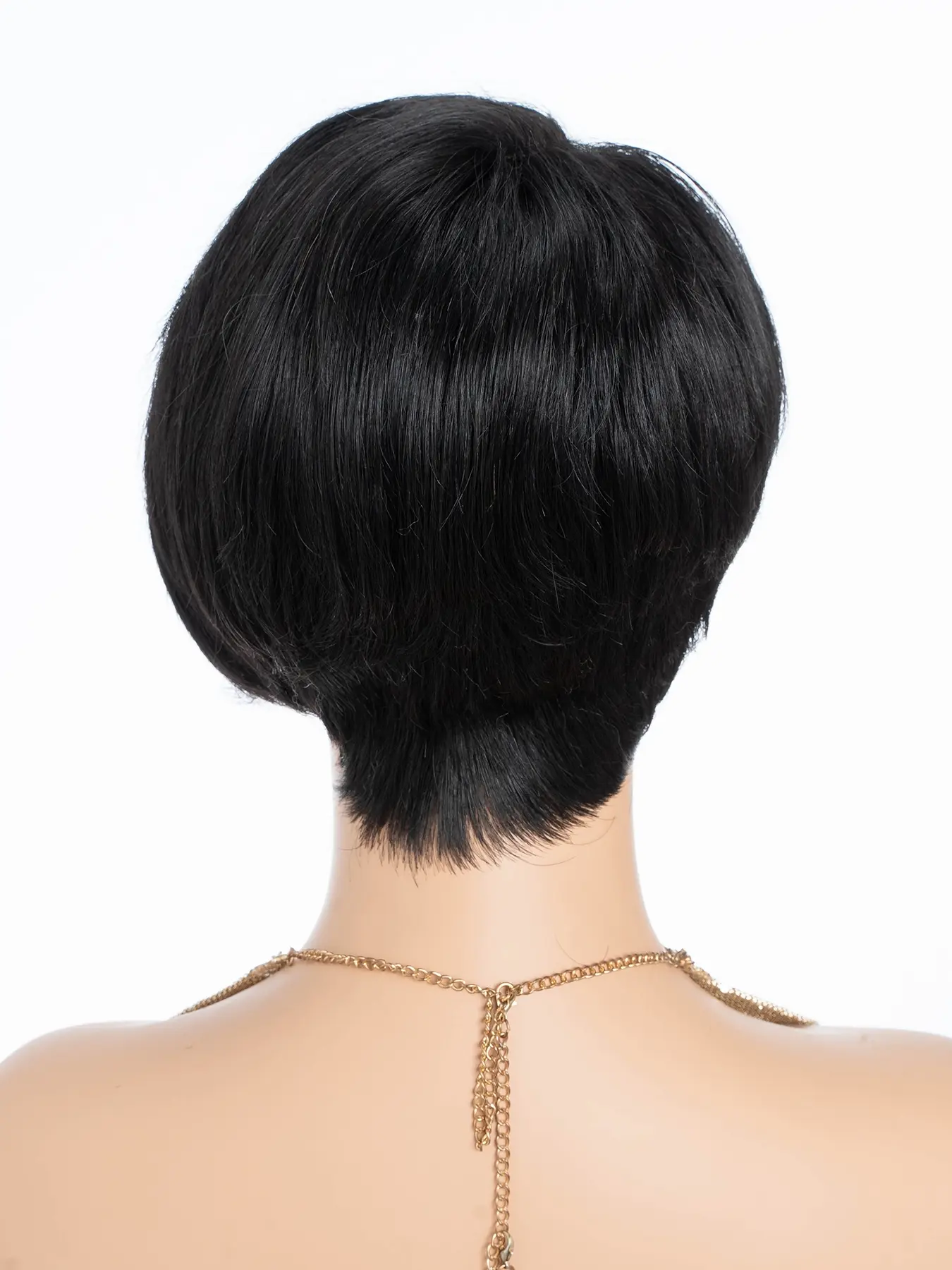 10 inch short straight human hair wig for women natural 