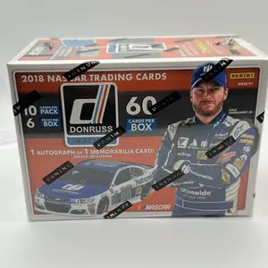 Panini 2018 Donruss NASCAR Racing Sealed Blaster Box - 1 Auto or Memorabilia Card, 10 Cards per Pack, 60 Cards Total, Box Contains 6 Cards