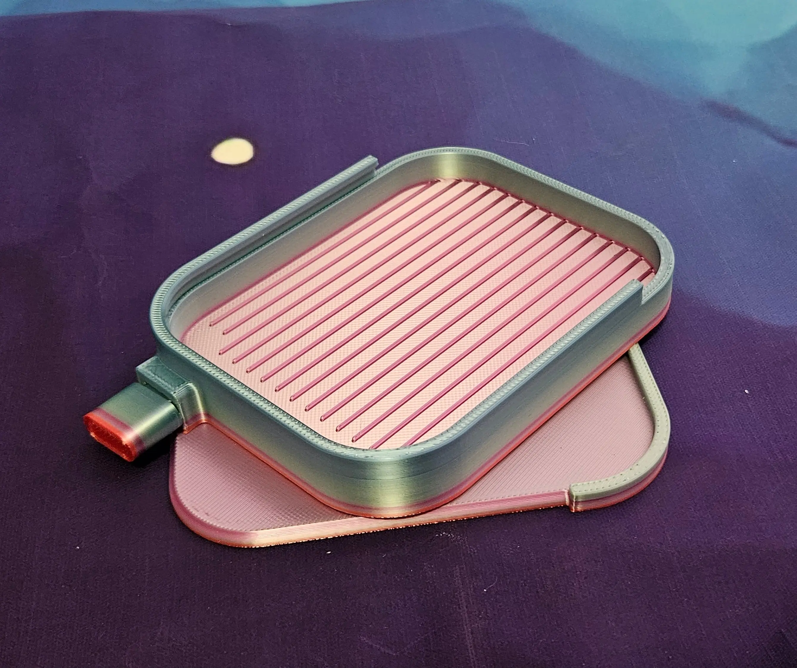 Pebble Diamond Art Tray, 3D Printed Rhinestone Painting Organizer with Lid and Stopper