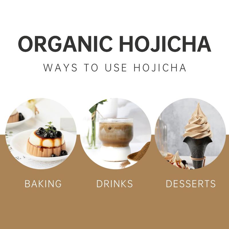 Hojicha Powder Organic Matcha Roasted Green Tea Powder Japanese Style (50g)
