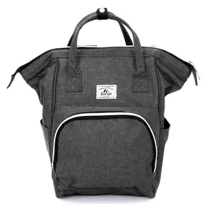 212 MAIN PVC Mini Handbag Backpack - Mini Bag, 663 cu in Gray, Wide Mouth, Quick Access, Zipper Closure, User-Friendly Design