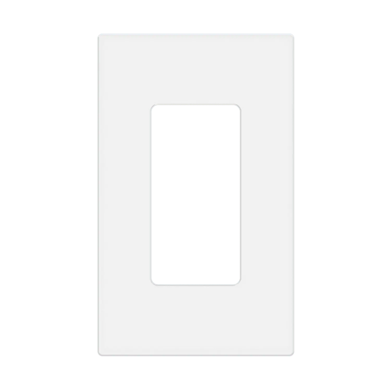 Enerlites Screwless Modern Plastic Decorator/GFCI 1-Gang Wall Plate, Modern Home Decor Accessory for Indoor Home Electrical Switches
