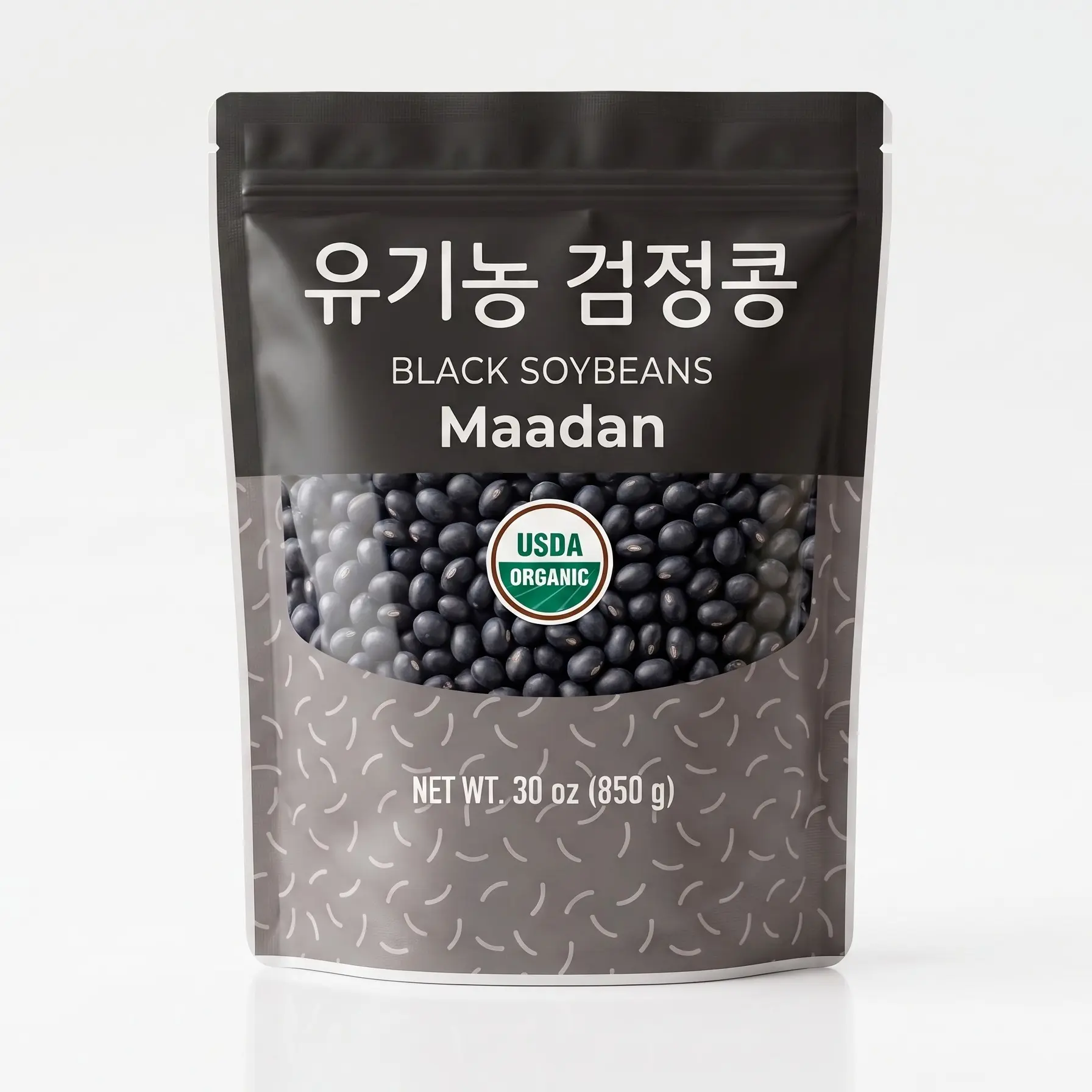 Maadan Organic Black Soybeans – 100% All Natural, Non-GMO, Gluten-Free & Vegan, Rich in Protein & Fiber, 30 oz (850g)