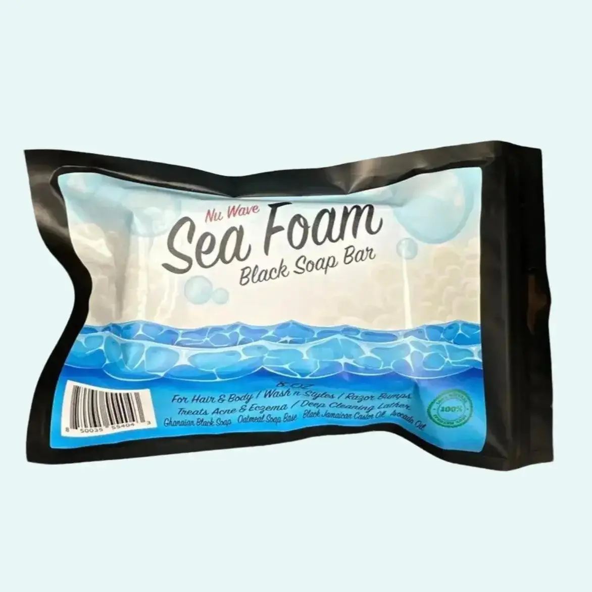 Nu Wave Era Sea Foam Black Soap for Skin & Body Care - Facial, Skincare