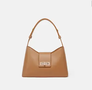 Brandy Turn Lock Shoulder Bag - Elegant Design