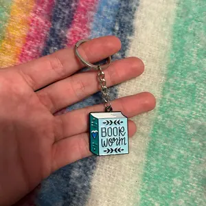 Book Worm Keychain