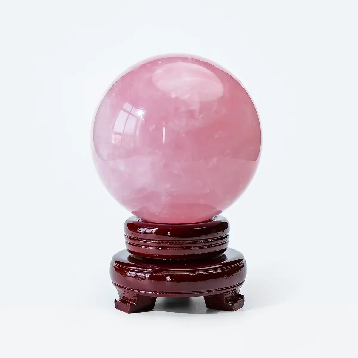 1 beautiful polished rose quartz crystal ball, pink rose quartz ball, mineral collectible, perfect home collection art decoration, unique holiday gift, ideal choice for crystal enthusiasts christmas idea modern farmhouse decor funny yard