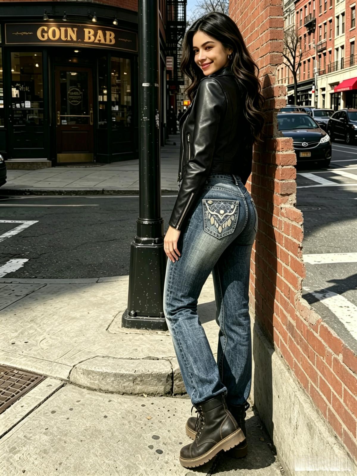 Women's Plus Size High Elastic Tummy Tuck Bell Bottom Jeans - Chic, Slim Fit, Smooth Finish, Classic Style, Modern Look - For Fashion-Forward Individuals
