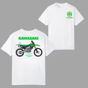 Kawasaki KX 250F t-shirt, 2 Sides, Green Dirt Bike Graphic Back with Spec Layout, Front Kawasaki Logo, Soft Cotton Blend Shirt, Moto Rider Gift for Men & Women, 2000s Outfits, Graphic Tees, 4th July Outfit
