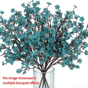 2 Bundles Realistic Star Gazer Flower Arrangements, Wedding Home Halloween Decor, Bendable Stems Detachable Heads, DIY Floral Centerpiece