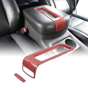 For 2007-2013 Chevy Suburban/ Avalanche/ Tahoe/ GMC Sierra Armrest Storage Box Trim Cover Car Accessories Interior Carbon Auto Interior Decoration