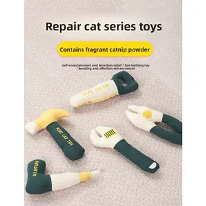 Premium Catnip Filled Kicker Stick Toy - Interactive Plush Cat Wand for Biting, Kicking & Chewing, Durable Dental Care Toy for Aggressive Chewers, Fun Self-Amusement for Kittens & Small Cats