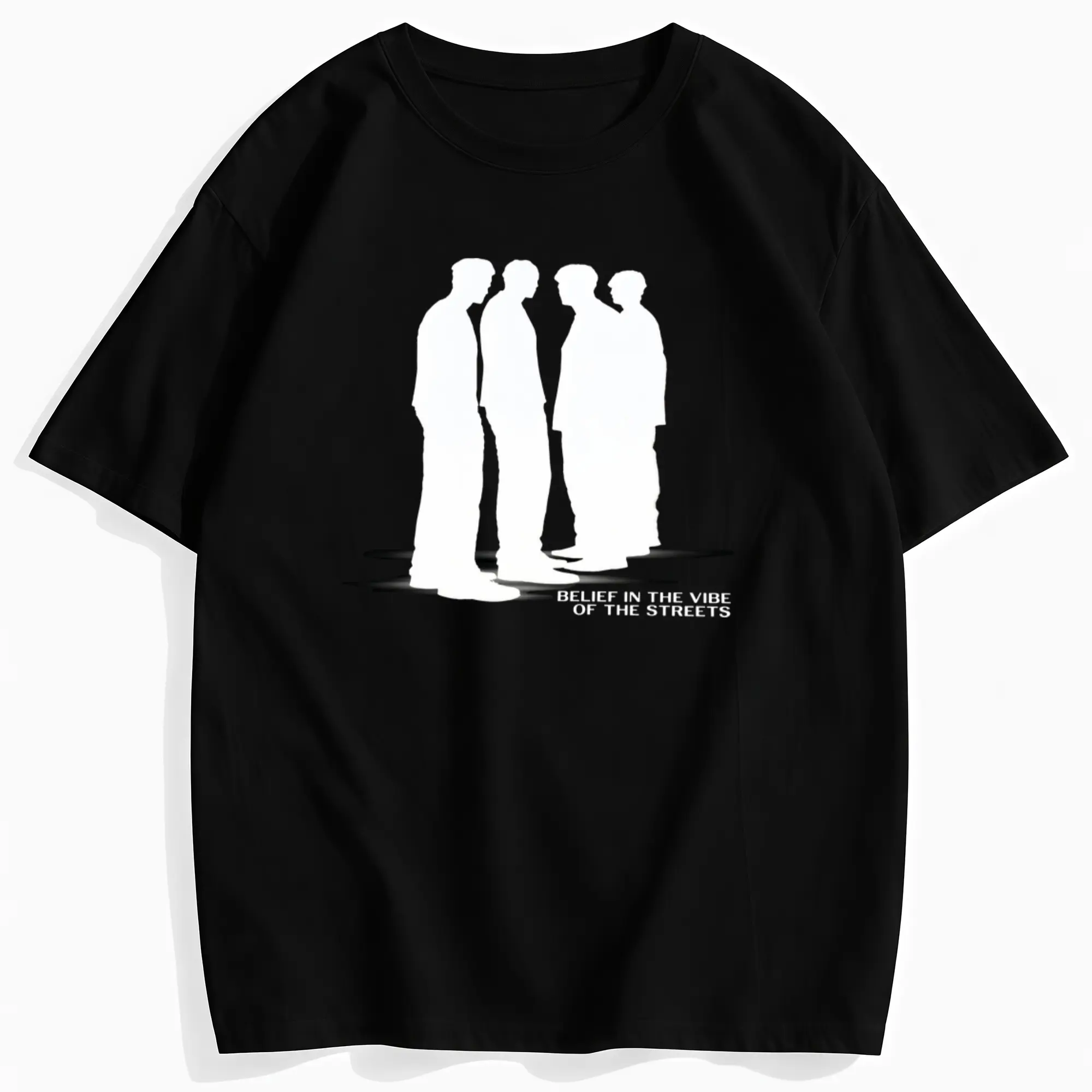 Street Atmosphere Virtual Shadow Characters Shadow Graphic Cotton T-Shirt, Unisex T-shirt