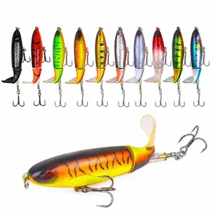5-Piece Box-Packed Topwater Fishing Lures, Propeller-Equipped Floating Lures for Bass, Catfish & Trout, Gift for Men