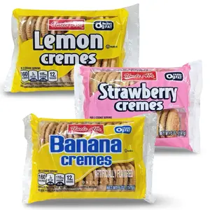 Uncle Al's Cream Cookies Combo Featuring Strawberry Cream, Banana Cream and Lemon Cream