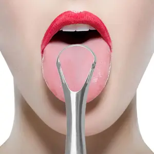 3pc Stainless Steel Tongue Scraper, Adult Tongue Cleaner, Portable Tongue Cleaning Tool, Tongue Scrapers Set, Oral Hygiene Tool for Bad Breath, Tongue Coating, Mouth Clean, Professional Oral Cleaning Tool for Home and Travel Use