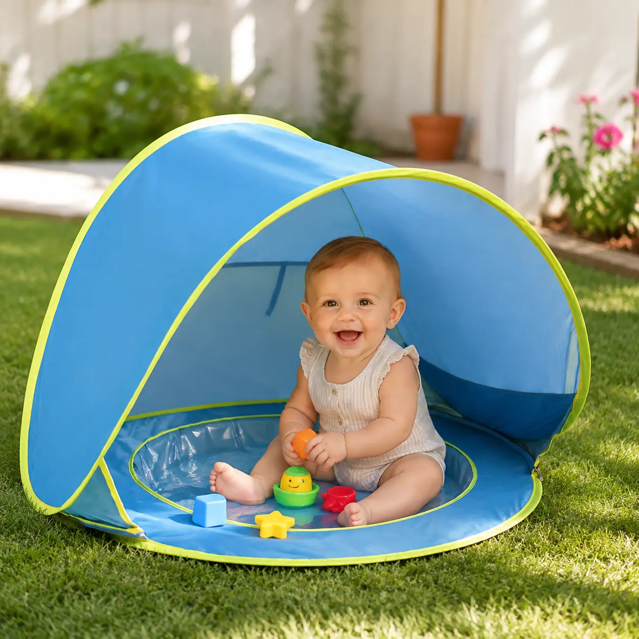 Baby Beach Tent Pop Up Beach Tents Baby Tent for Beach, Portable Shade Pool UV Protection Sun Shelter for Infant