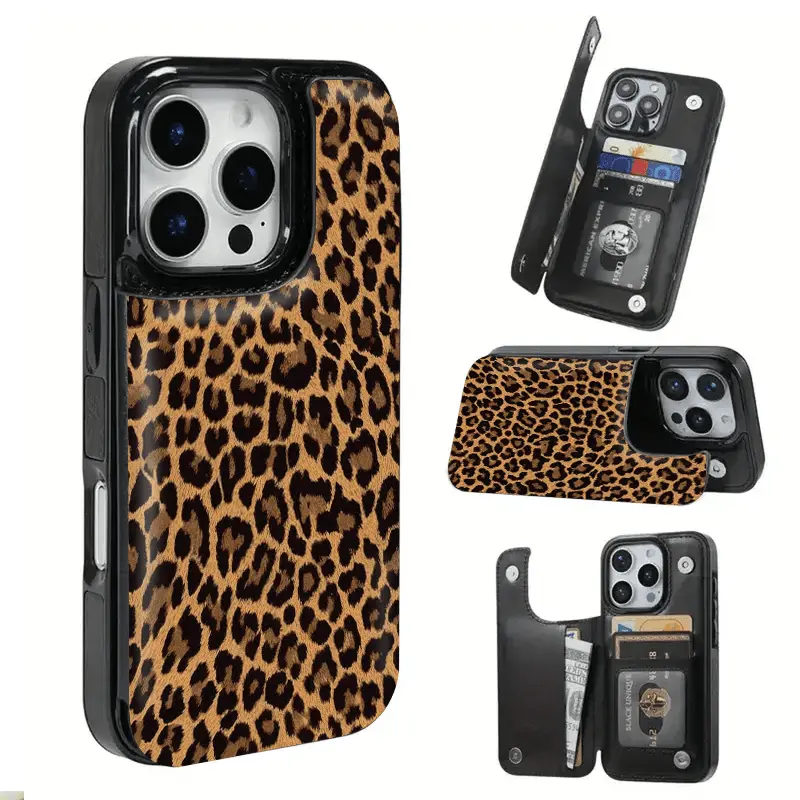 Phone Case - Leopard print phone case, thick anti-drop, designed for iPhone  16 Pro Max, compatible with various iPhone and Samsung models. Ideal gift  for friends and family on Halloween. - TikTok Shop