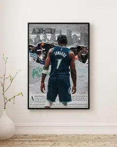 Anthony Edwards Poster – The Future of the NBA Minnesota Basketball Wall Art