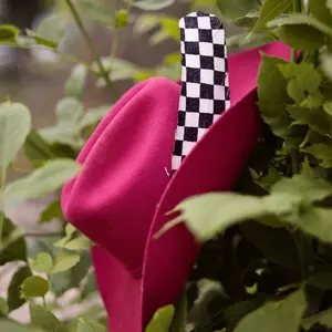 Checkered Cowboy Hat Feather, Western Rodeo Cowgirl