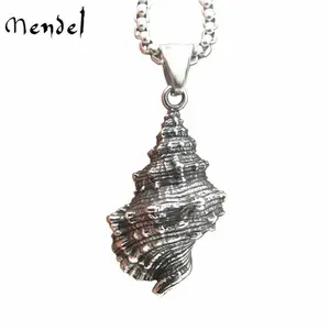 Stainless Steel Beach Surfing Seashell Sea Shell Pendant Necklace