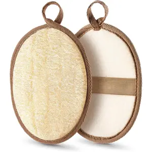 2 count   Loofah  Scrubber, Loofah   Scrubber for Bath, Made with  Egyptian Shower Loofah Sponge, Shower Exfoliator for Women and Men