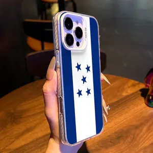 Honduras Flag Aesthetic Pattern for iPhone Case:  Luxury Design with Enhanced Protection The perfect gift for a holiday or birthday |for iPhone 17/16/15/14/13/12/11