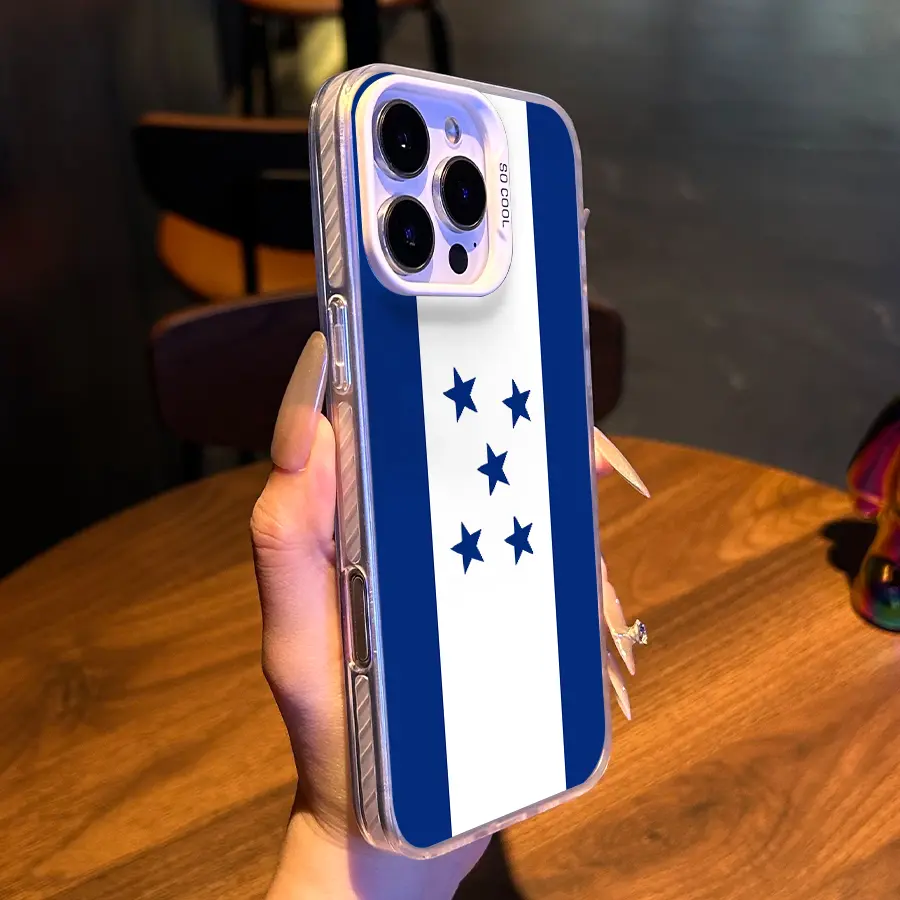 Honduras Flag Aesthetic Pattern for iPhone Case:  Luxury Design with Enhanced Protection The perfect gift for a holiday or birthday |for iPhone 17/16/15/14/13/12/11